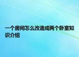 一個(gè)房間怎么改造成兩個(gè)臥室知識(shí)介紹