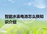 智能水表電池怎么換知識(shí)介紹