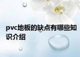 pvc地板的缺點(diǎn)有哪些知識(shí)介紹